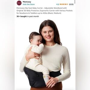 Momcozy hip carrier. Used one time.